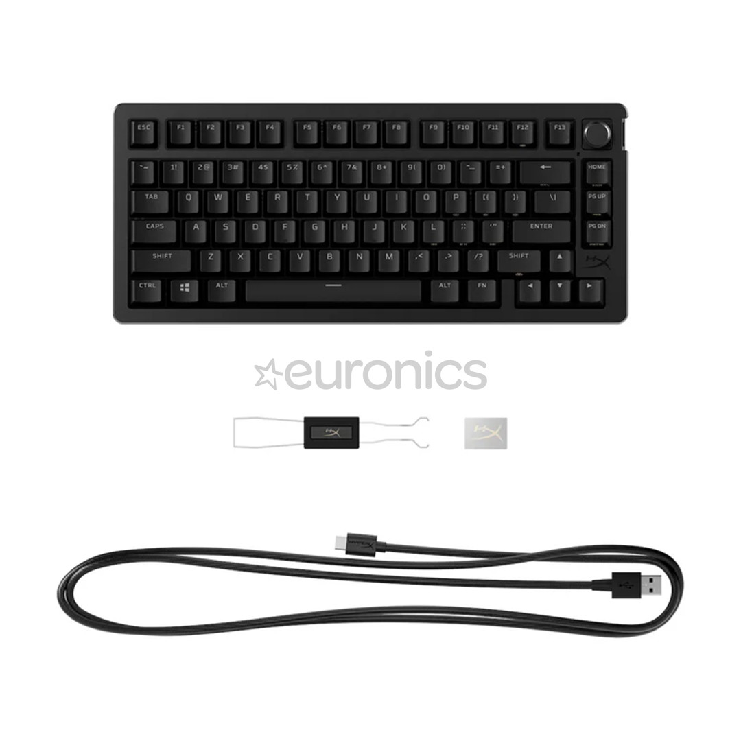 HyperX Alloy Rise 75, Linear, US, melna - Klaviatūra