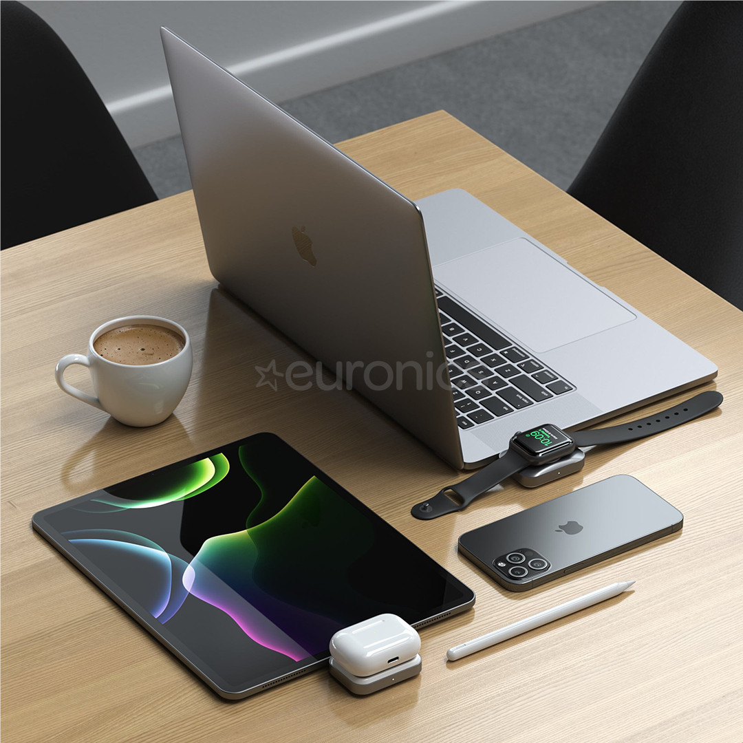 Satechi Dual Sided 2-in-1 USB-C Charger for Apple Watch and Airpods - Charger