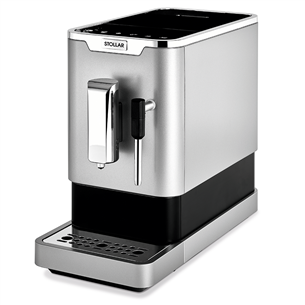 Stollar the Slim Café, nerūsējošā tērauda/melna - Kafijas automāts