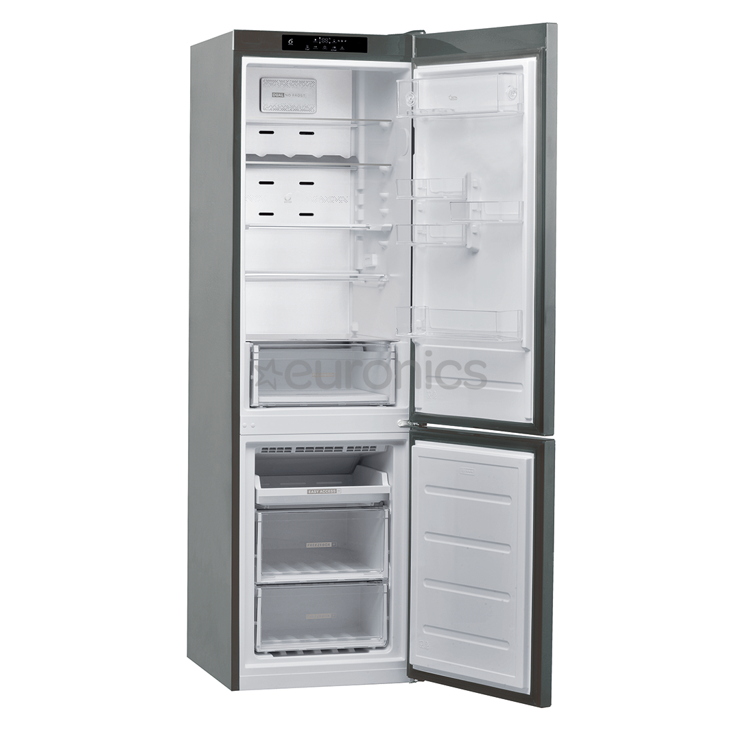 Whirlpool, NoFrost, 355 L, height 202 cm, inox - Refrigerator