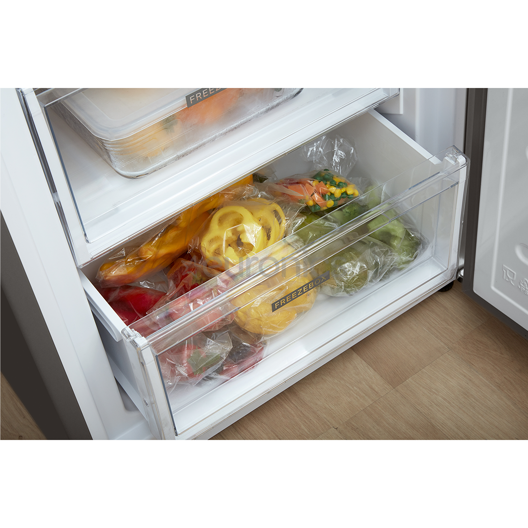 Whirlpool, NoFrost, 355 L, height 202 cm, inox - Refrigerator