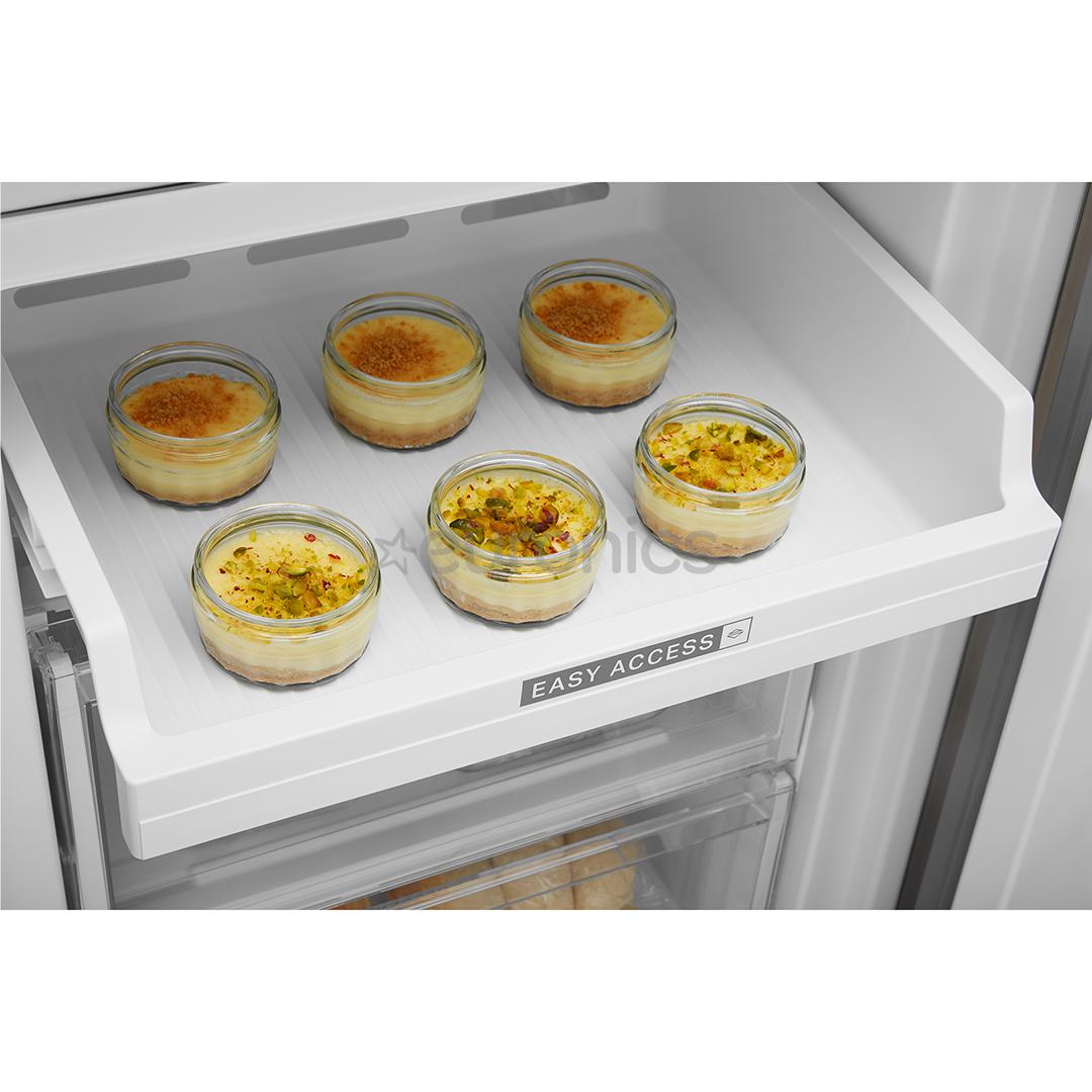 Whirlpool, NoFrost, 355 L, height 202 cm, inox - Refrigerator