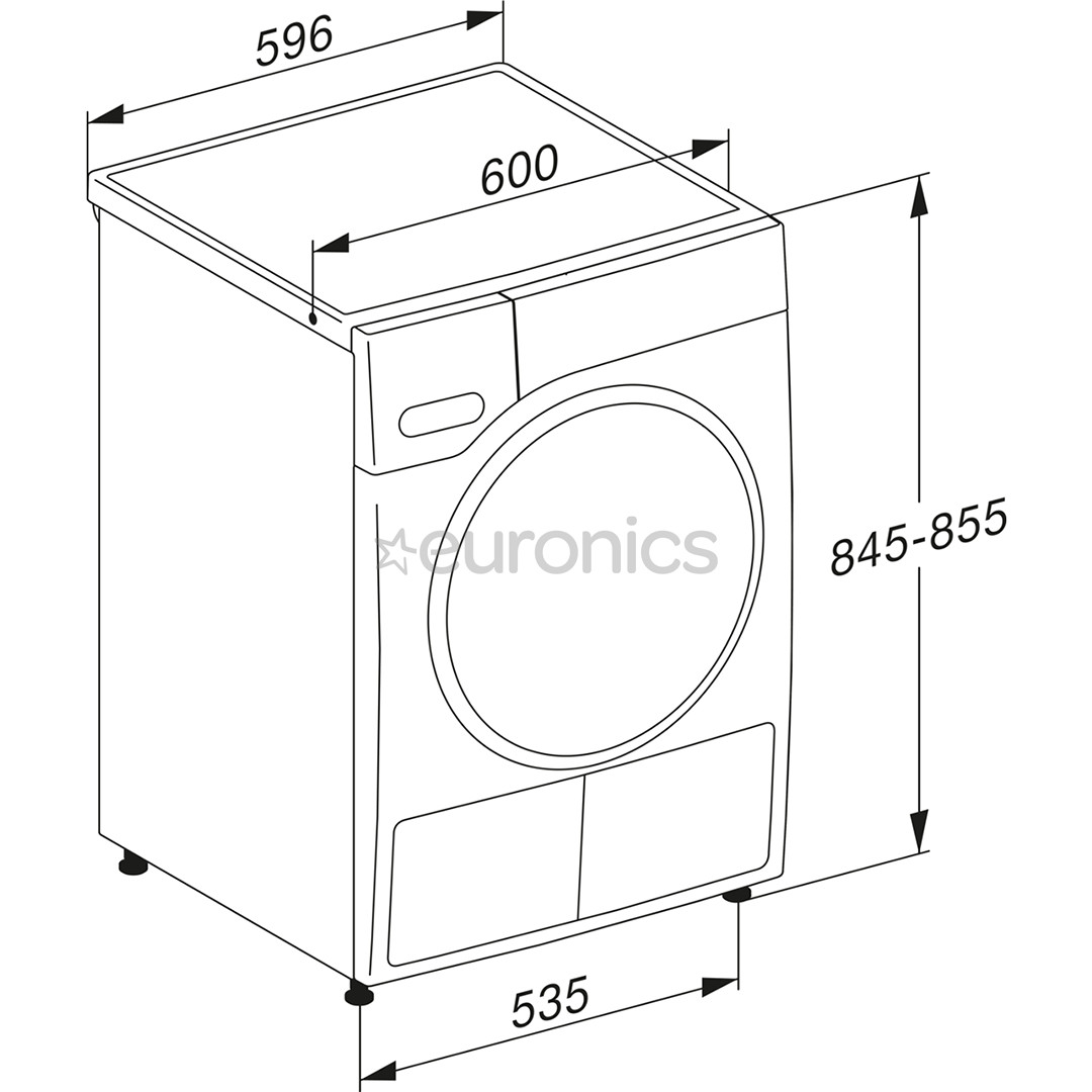 Miele 125 Gala Edition, 9 kg, depth 64,3 cm - Clothes dryer