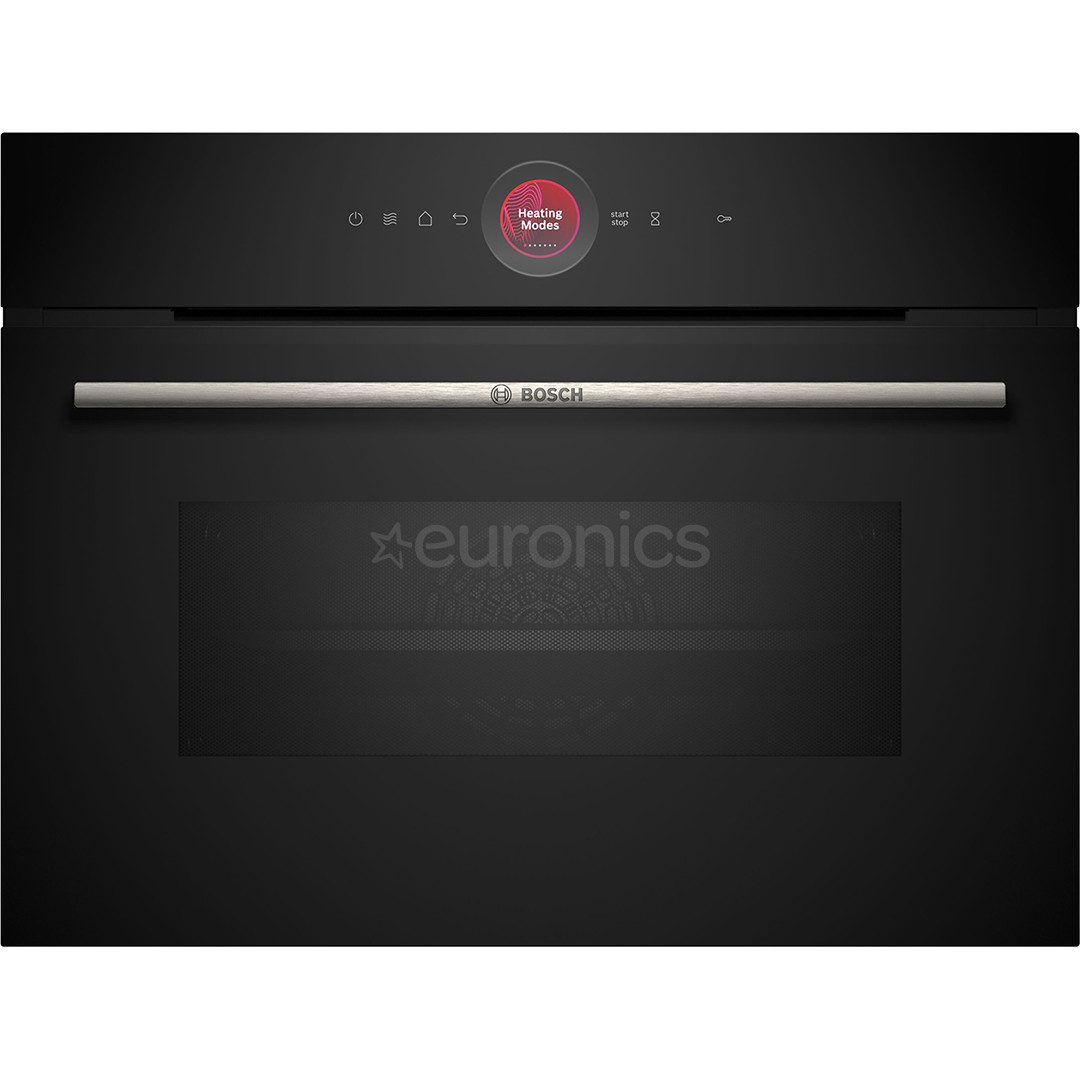 Bosch, Series 8, 45 L, black - Built-in compact oven