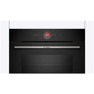 Bosch, Series 8, 45 L, black - Built-in compact oven