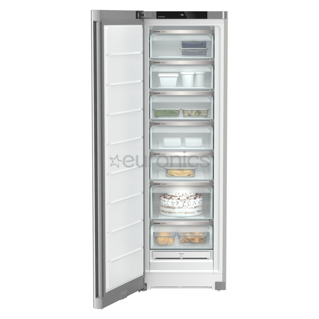 Liebherr, NoFrost, 277 L, augstums 186 cm, sudraba - Saldētava