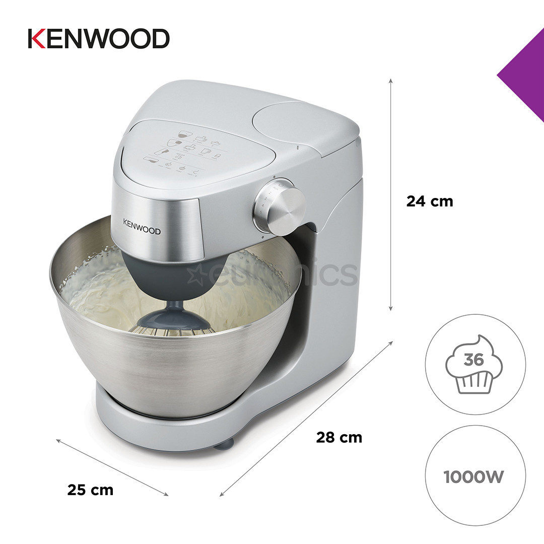 Kenwood Prospero+, 1000 W, sudraba - Virtuves kombains