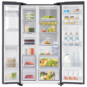 Samsung RS5000DC, NoFrost, 635 L, augstums 178 cm, melna - SBS Ledusskapis