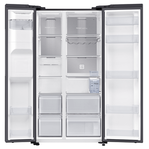 Samsung RS5000DC, NoFrost, 635 L, augstums 178 cm, melna - SBS Ledusskapis