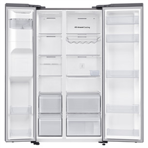 Samsung RS5000DC, NoFrost, 635 L, augstums 178 cm, nerūsējošā tērauda - SBS Ledusskapis