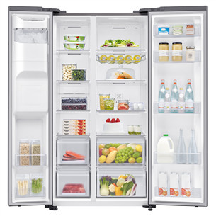 Samsung RS5000DC, NoFrost, 635 L, augstums 178 cm, nerūsējošā tērauda - SBS Ledusskapis