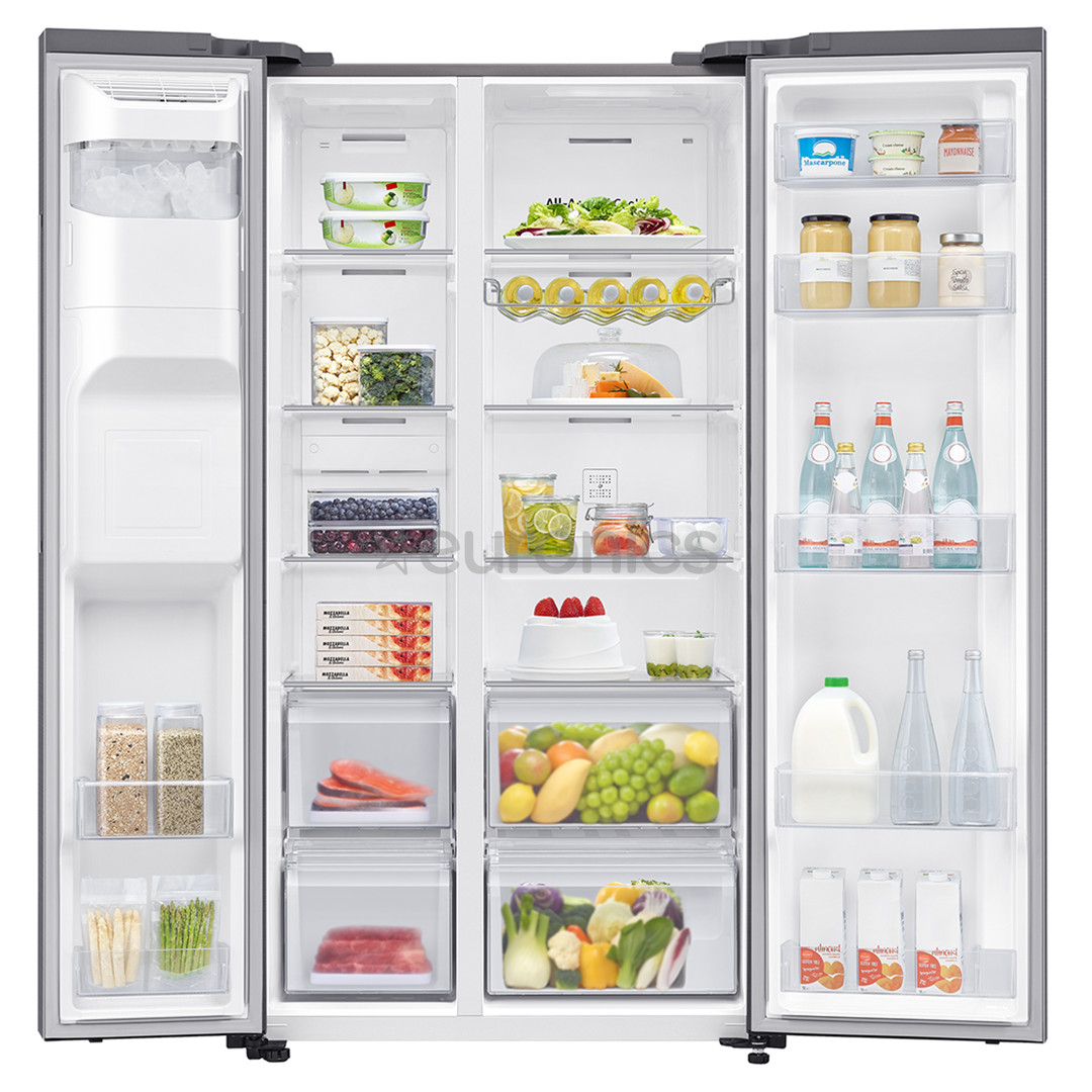 Samsung RS5000DC, NoFrost, 635 L, augstums 178 cm, nerūsējošā tērauda - SBS Ledusskapis