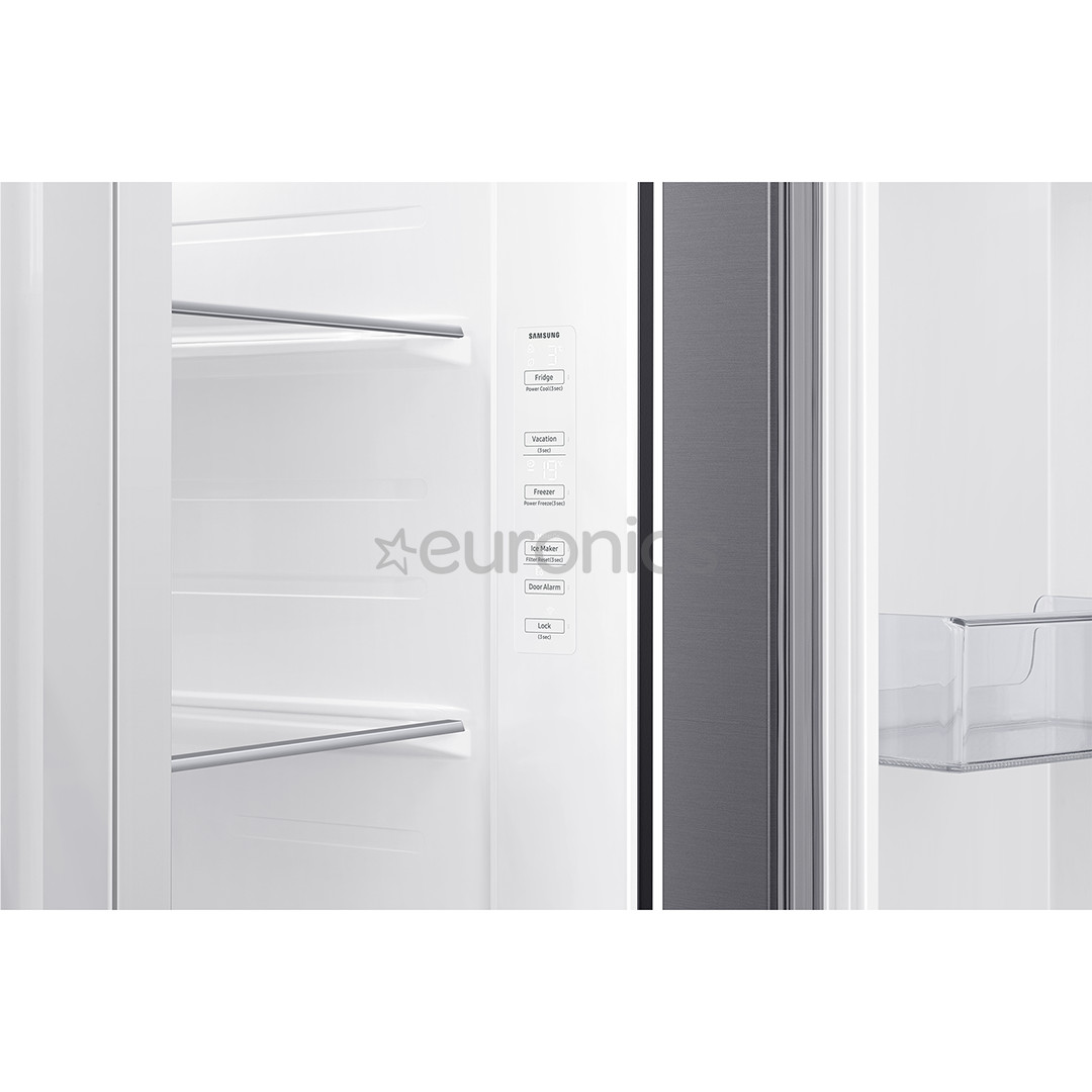 Samsung RS5000DC, NoFrost, 635 L, augstums 178 cm, nerūsējošā tērauda - SBS Ledusskapis