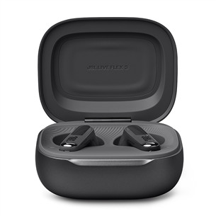 JBL Live Flex 3, melna - Bezvadu austiņas