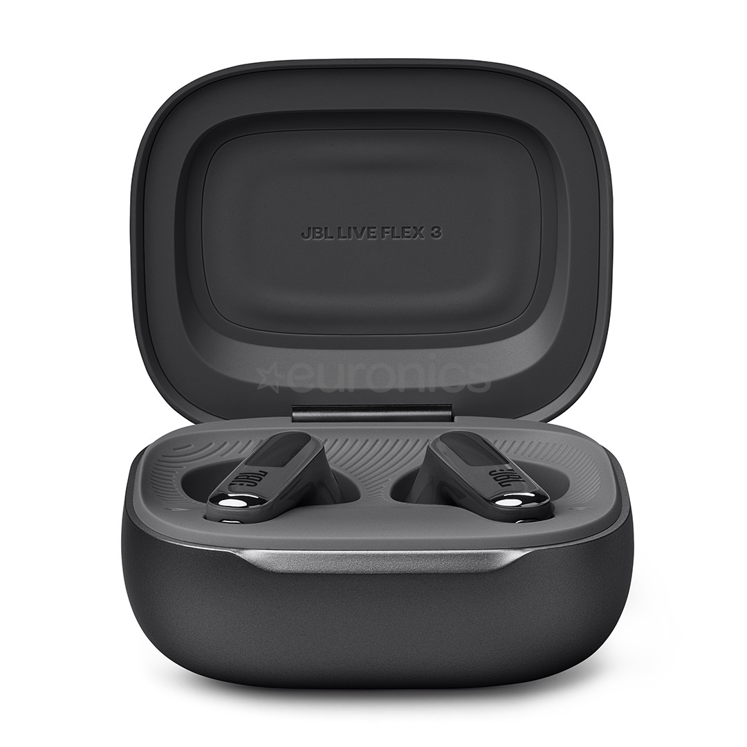 JBL Live Flex 3, melna - Bezvadu austiņas