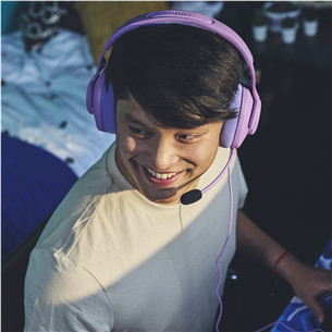 JBL Quantum 100M2, lillā - Bezvadu austiņas ar mikrofonu