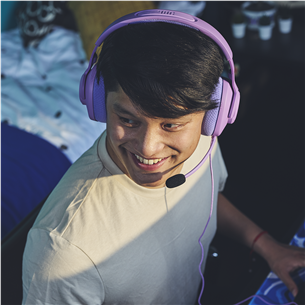 JBL Quantum 100M2, lillā - Bezvadu austiņas ar mikrofonu