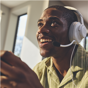 JBL Quantum 100M2, lillā - Bezvadu austiņas ar mikrofonu