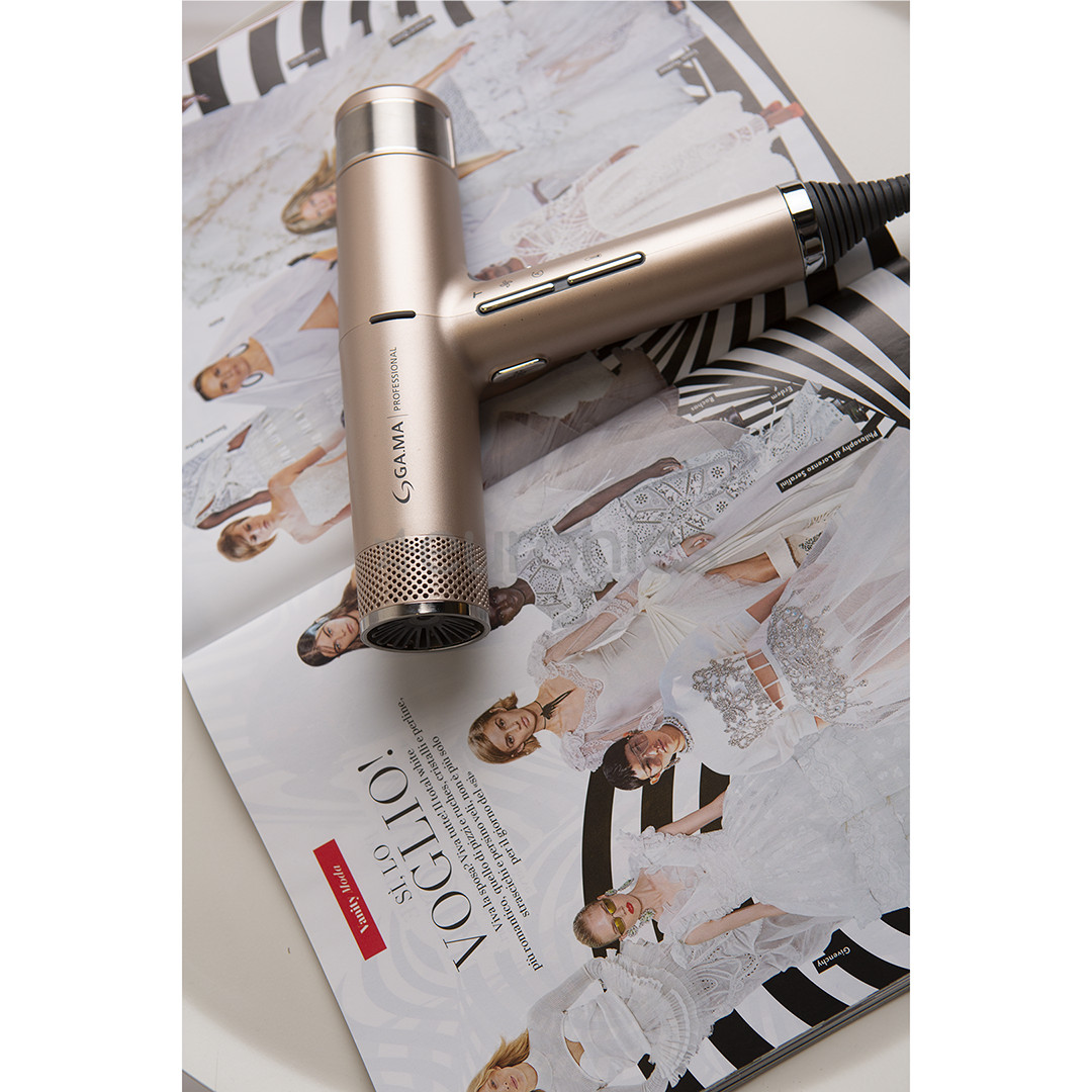 GA.MA iQ2 Perfetto, 1600 Вт, розовое золото - Фен