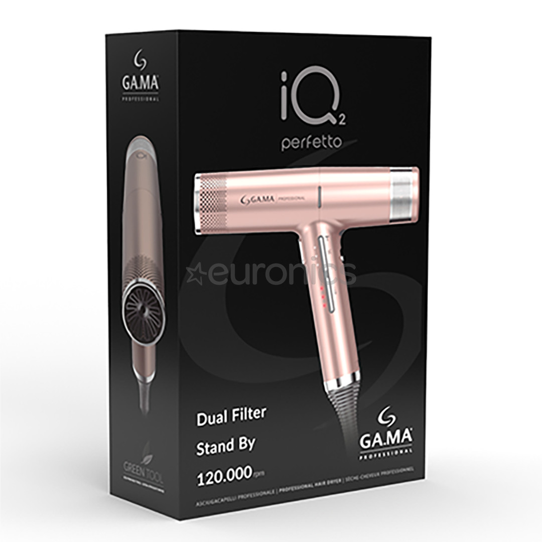 GA.MA iQ2 Perfetto, 1600 Вт, розовое золото - Фен