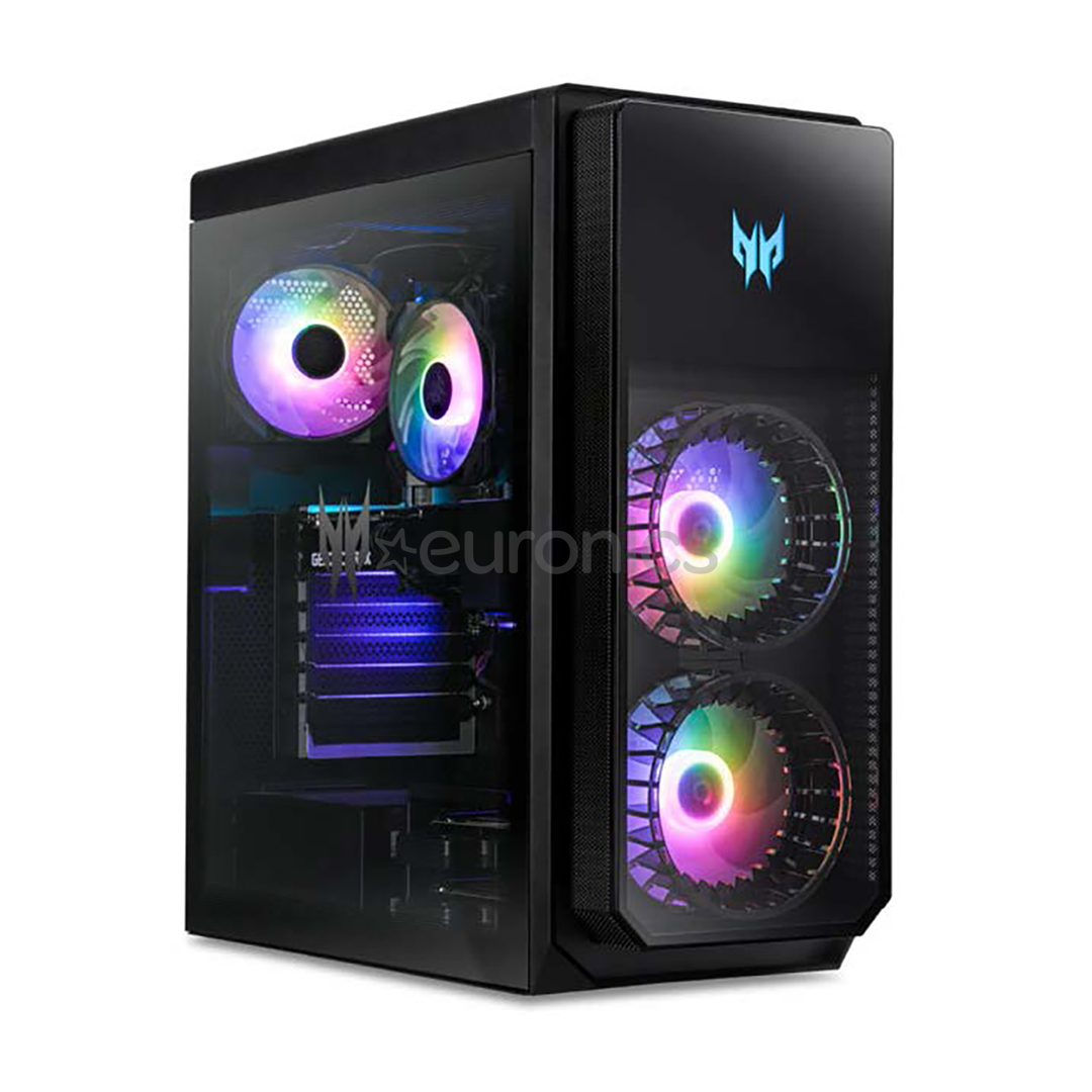 Acer Predator Orion 5000, i7, 32 GB, 2 TB, RTX4070 Super, melna - Dators