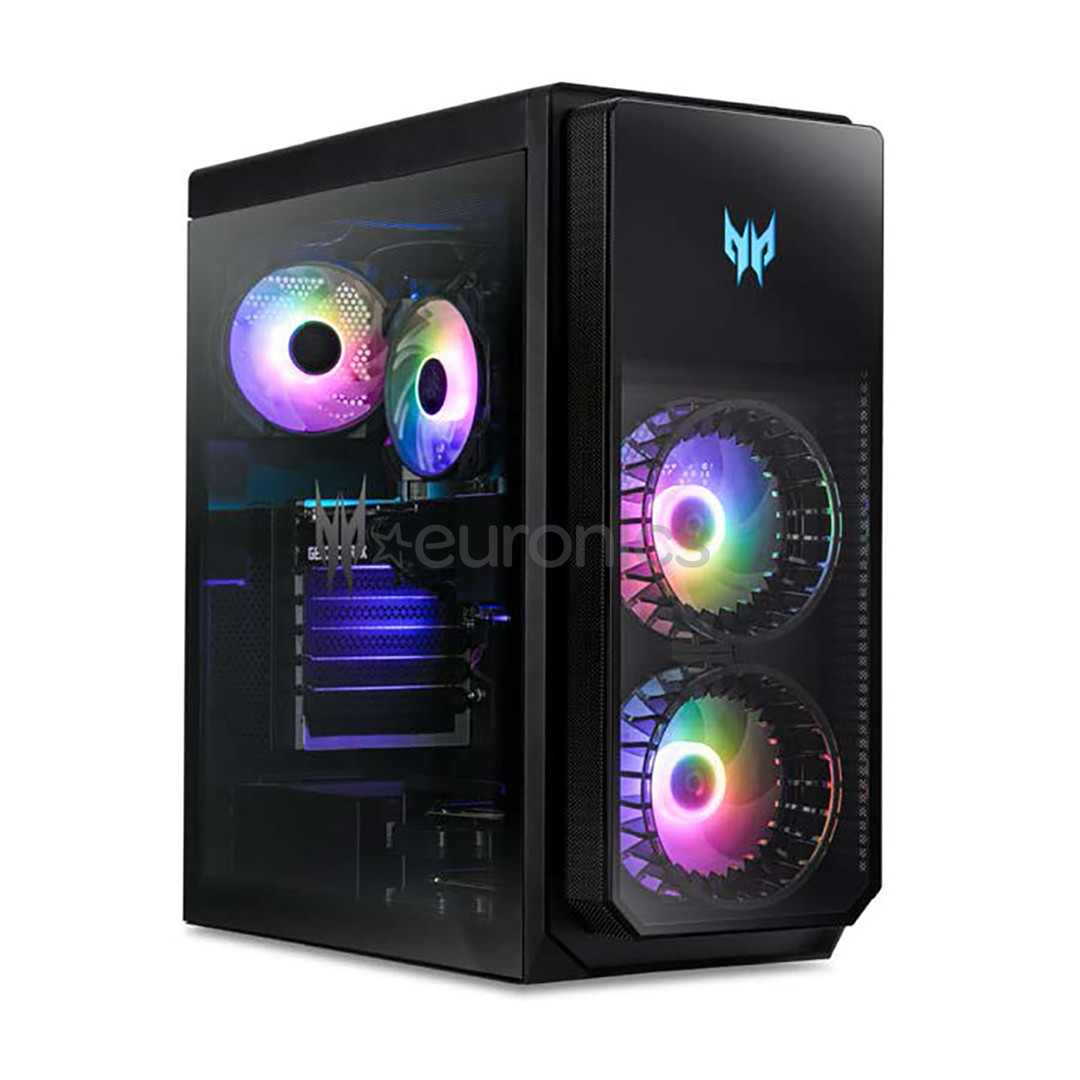 Acer Predator Orion 5000, i7, 32 GB, 1 TB, RTX4080 Super, melna - Dators