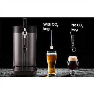 Hisense, 5 L, dark grey - Beer dispenser