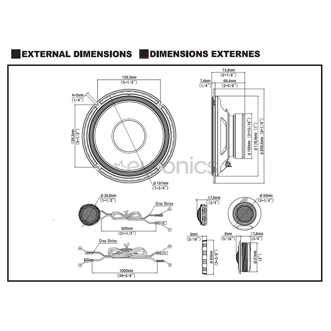 Alpine S2-S80C S-Series, 20 см - Автомобильные динамики