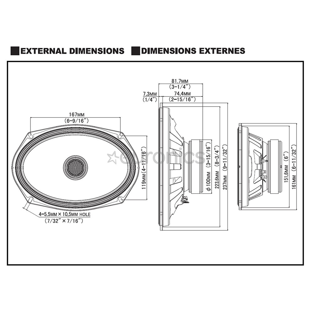 Alpine S2-S69 S-Series, 16 см x 24 см - Автомобильные динамики