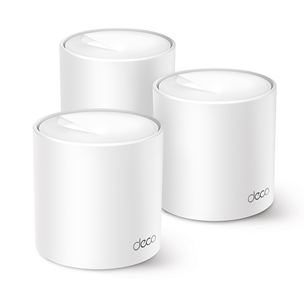 TP-Link Deco X10, 3-PACK, WiFi 6, mesh, balta - Bezvadu rūteris DECO-X10-3PACK