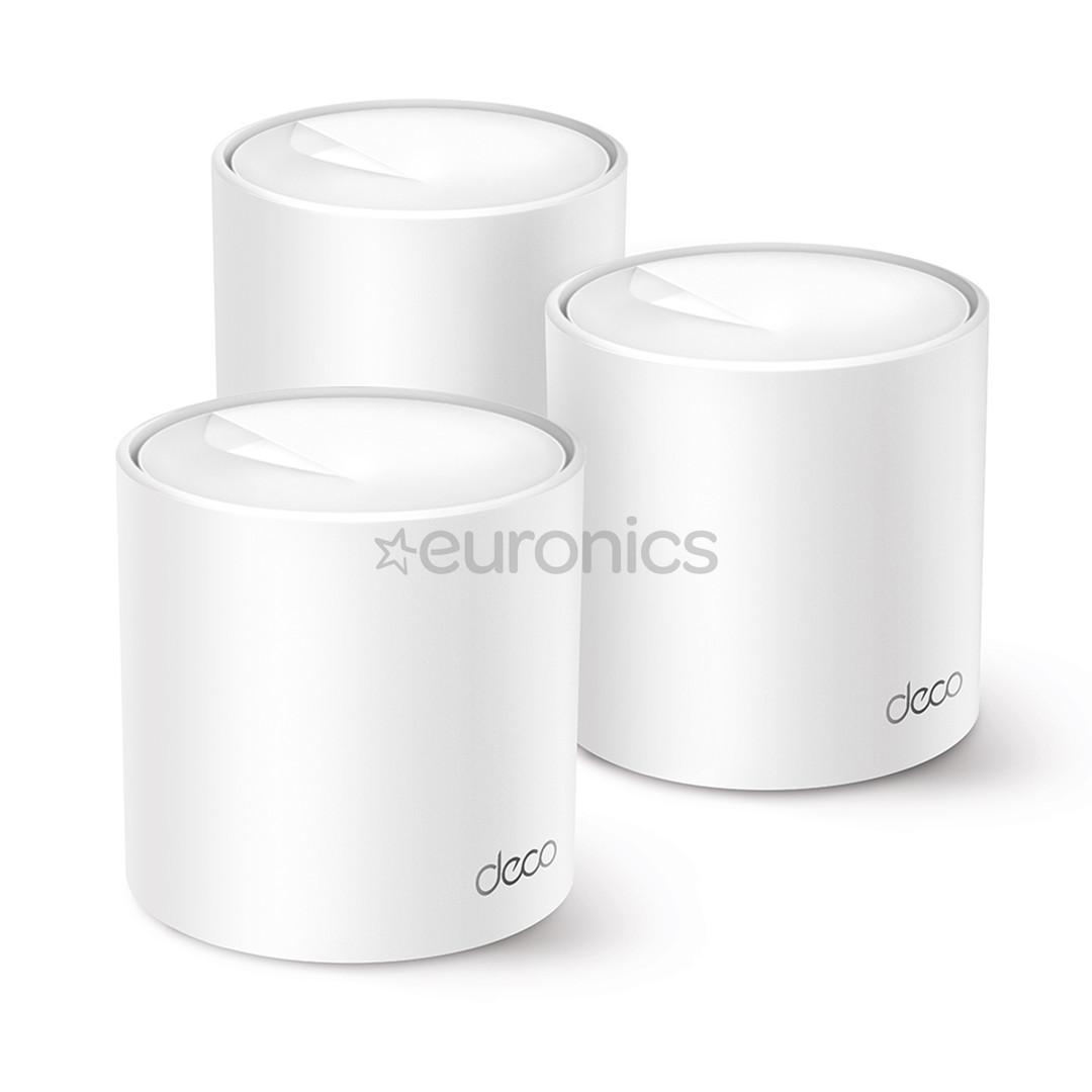 TP-Link Deco X10, 3-PACK, WiFi 6, mesh, balta - Bezvadu rūteris