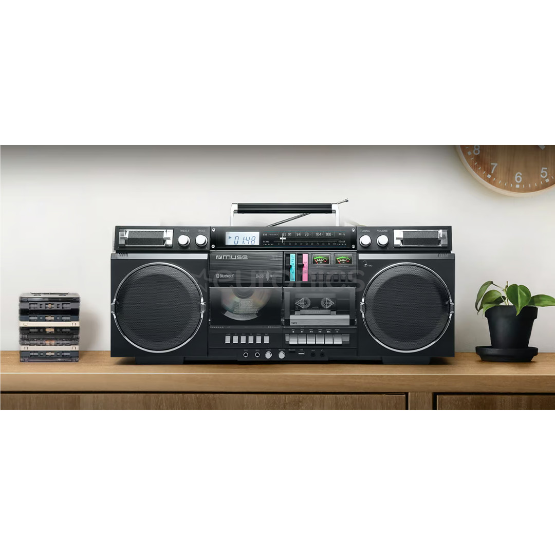 Muse M-380 Ghetto Blaster, melna - Magnetola