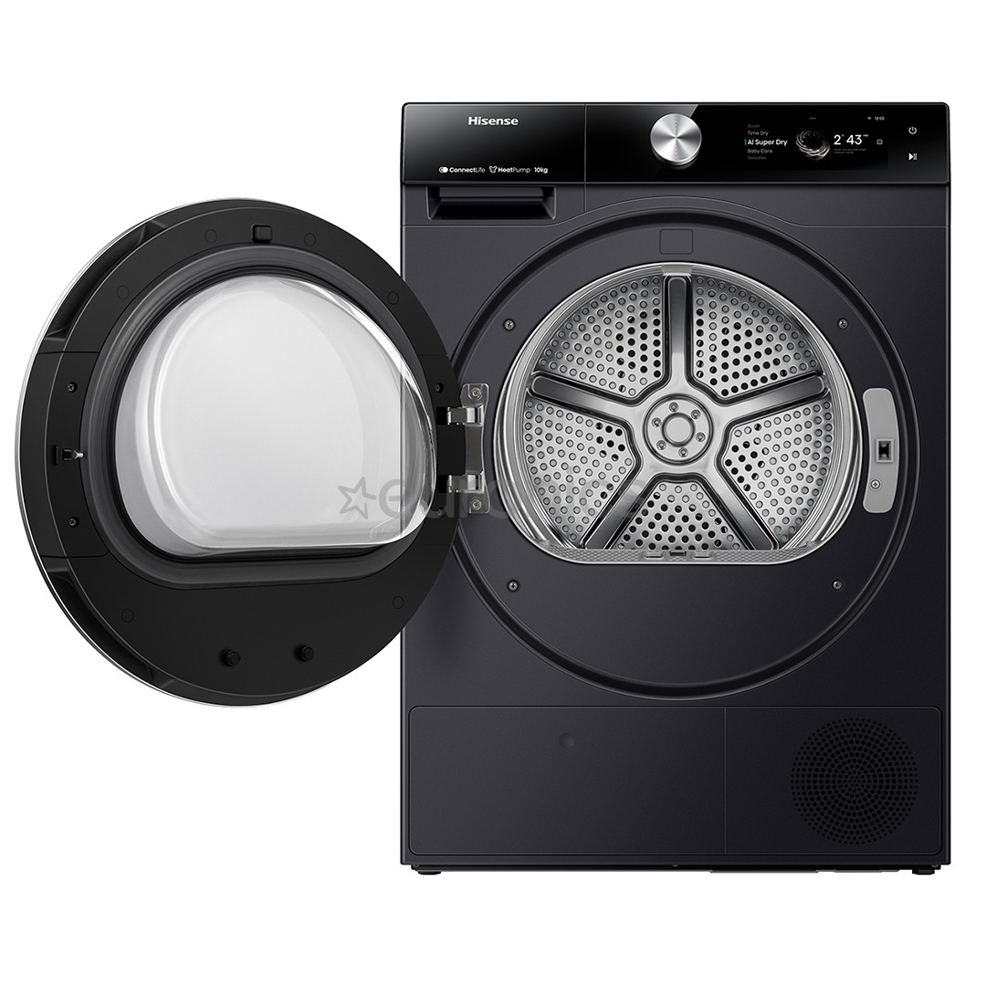 Hisense, 10 kg, dziļums 61 cm - Veļas žāvētājs