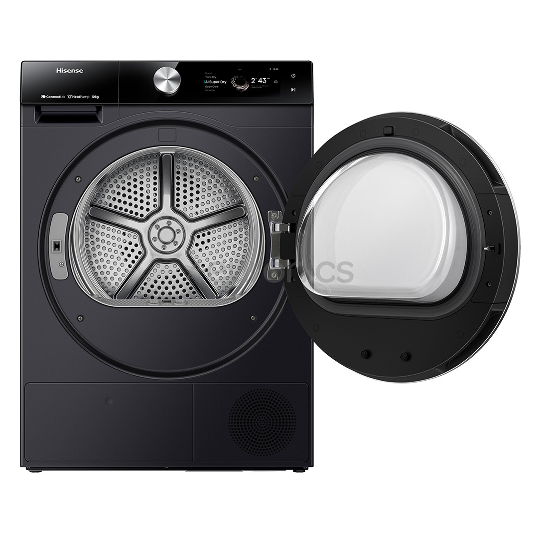 Hisense, 10 kg, dziļums 61 cm - Veļas žāvētājs