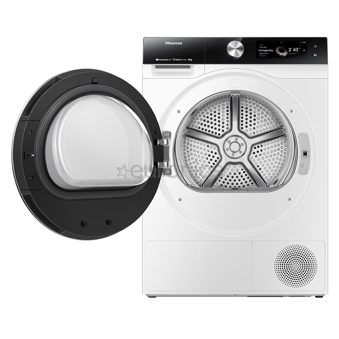 Hisense, 10 kg, depth 61 cm - Clothes dryer