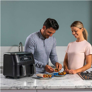 Ninja Foodi Dual Zone, 7.6 L, 2400 W, melna - Karstā gaisa friteris