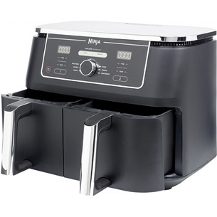Ninja Foodi MAX Dual Zone, 9.5 L, 2470 W, melna - Karstā gaisa friteris