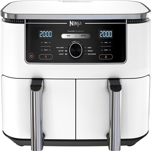 Ninja Foodi MAX Dual Zone, 9,5 л, 2470 Вт, белый - Аэрогриль AF400EUWH