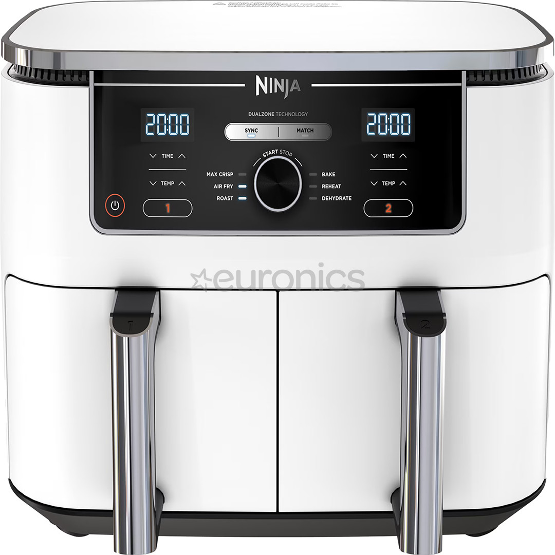 Ninja Foodi MAX Dual Zone, 9.5 L, 2470 W, white - Air fryer