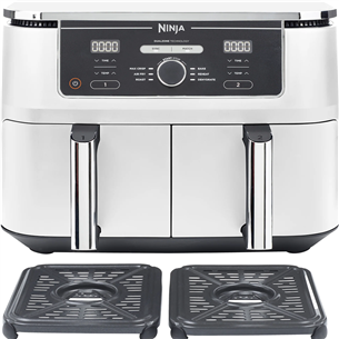 Ninja Foodi MAX Dual Zone, 9.5 L, 2470 W, balta - Karstā gaisa friteris