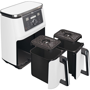 Ninja Foodi MAX Dual Zone, 9.5 L, 2470 W, balta - Karstā gaisa friteris