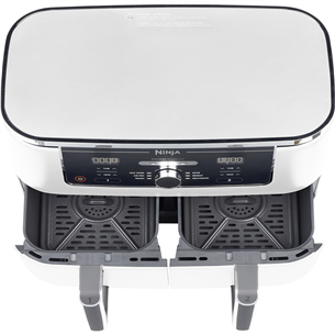 Ninja Foodi MAX Dual Zone, 9.5 L, 2470 W, balta - Karstā gaisa friteris