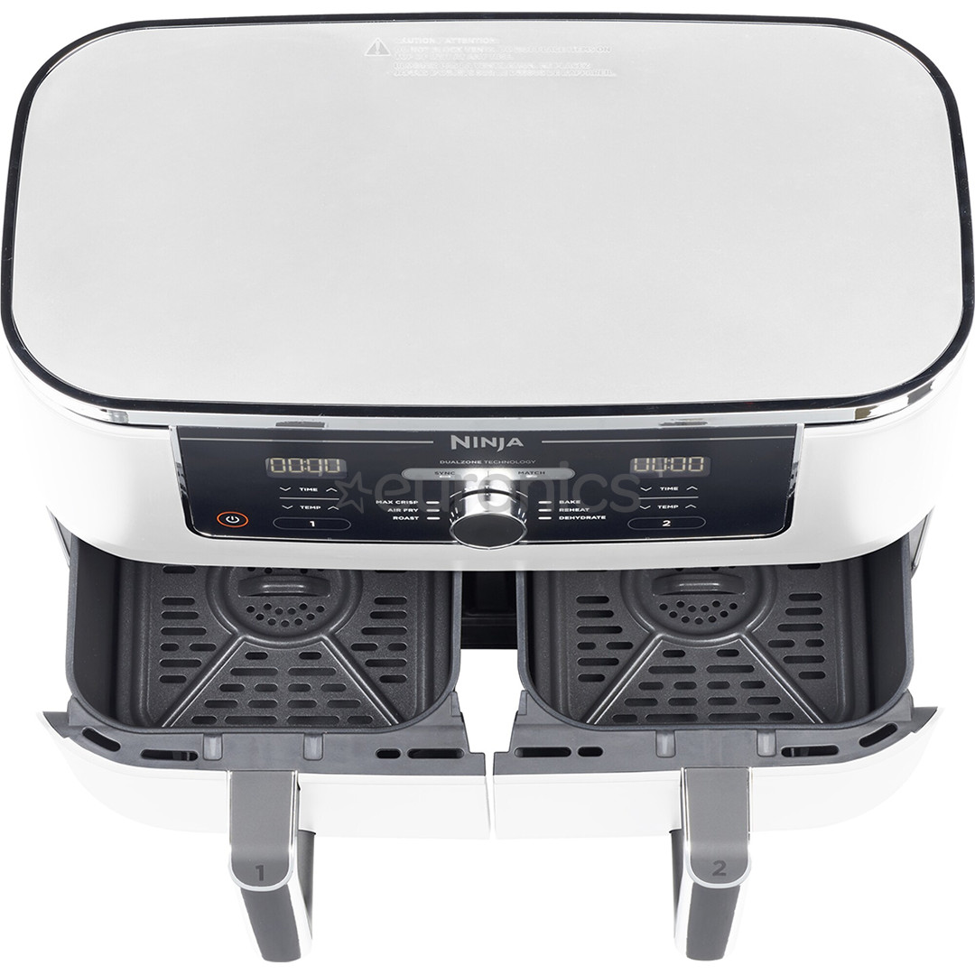 Ninja Foodi MAX Dual Zone, 9.5 L, 2470 W, white - Air fryer