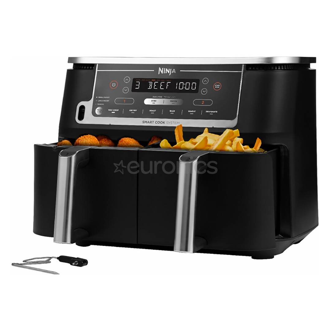 Ninja Foodi MAX Dual Zone, with probe, 9.5 L, 2470 W, black - Air fryer