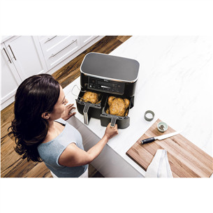 Ninja Foodi MAX Dual Zone, with probe, 9.5 L, 2470 W, black - Air fryer