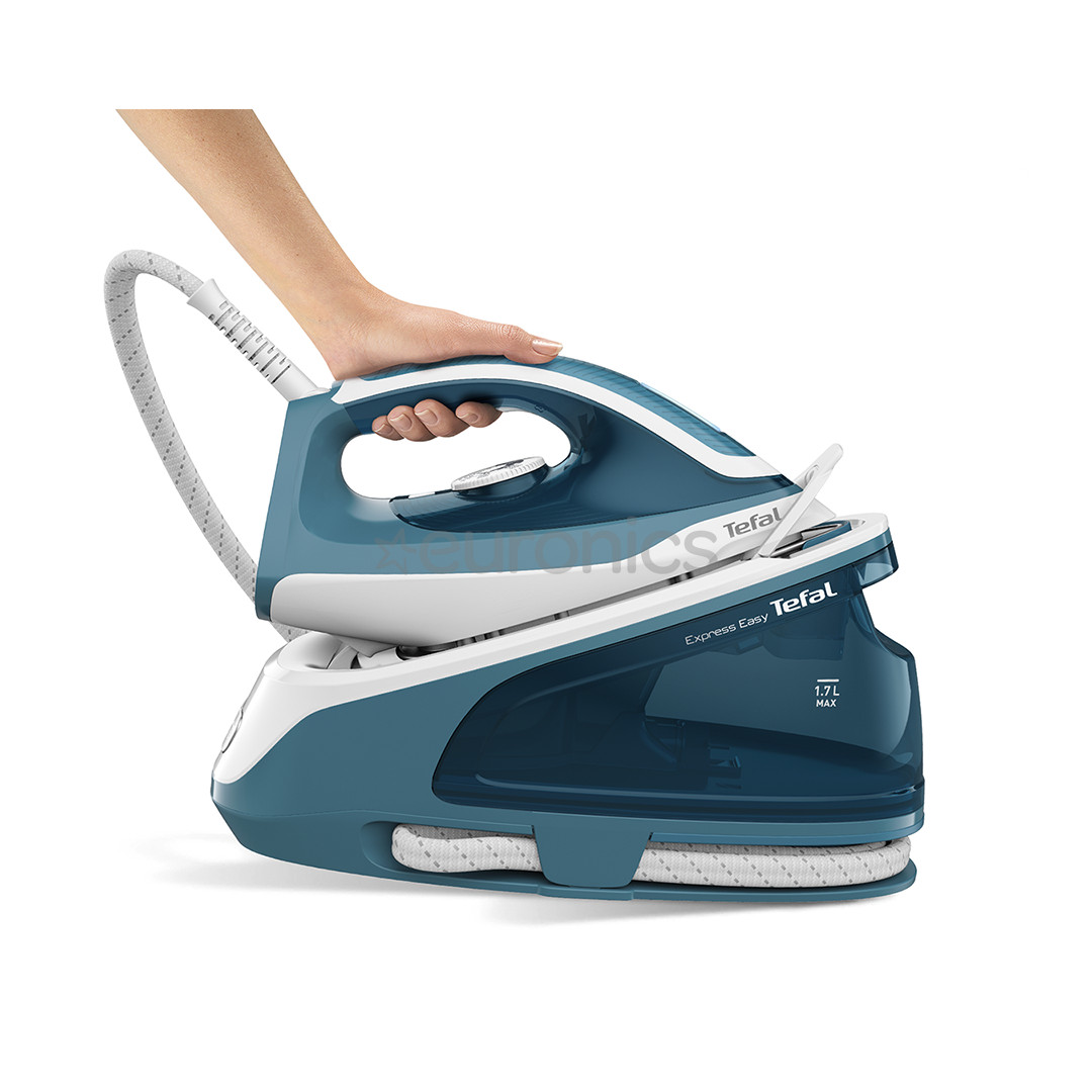 Tefal Express Easy, 2200 W, zila/balta - Gludināšanas sistēma