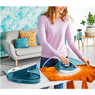 Tefal Express Easy, 2200 W, zila/balta - Gludināšanas sistēma