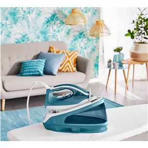 Tefal Express Easy, 2200 W, zila/balta - Gludināšanas sistēma