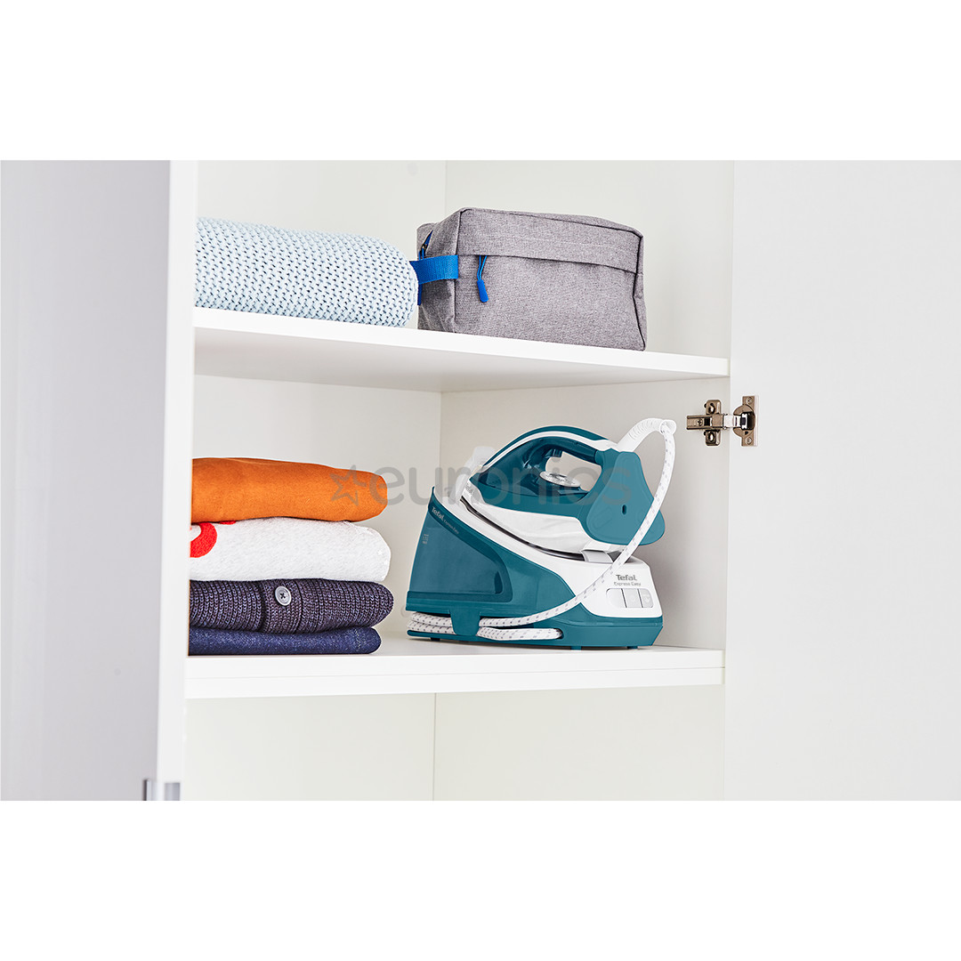 Tefal Express Easy, 2200 W, zila/balta - Gludināšanas sistēma
