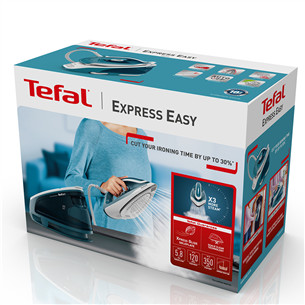 Tefal Express Easy, 2200 W, zila/balta - Gludināšanas sistēma